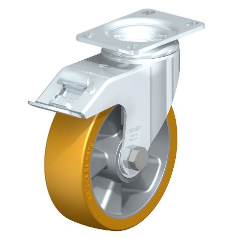 Blickle 5" 330 Lbs capacity swivel casters with brake from Easy Casters